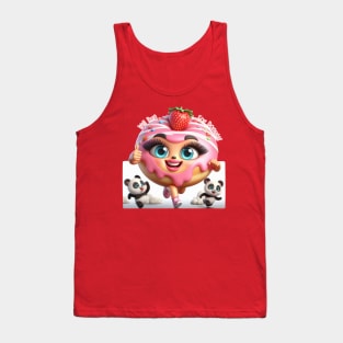 Running Donut Girl Tank Top